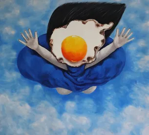 Egg Girl flying